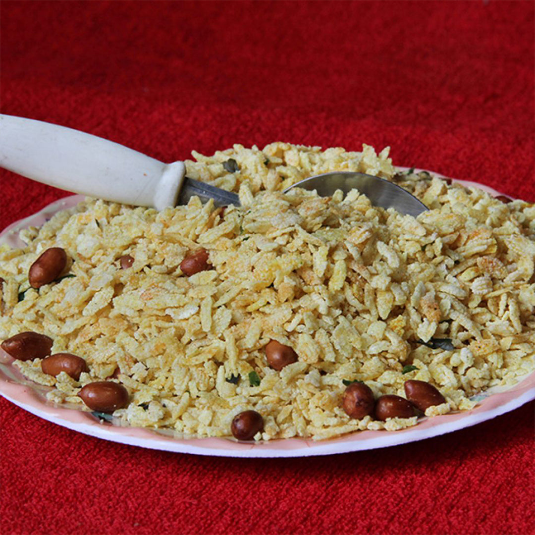 Hate Bhaja Masala Chira (Chire Bhaja)